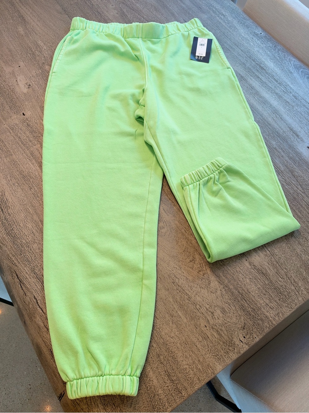 GAP Women’s Neon Green Elastic Waist Jogger Pants